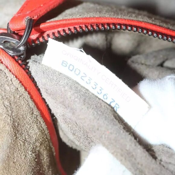 Bottega Veneta Red Woven Leather and Ivory Taupe Leather Tote Bag - Picture 10 of 10